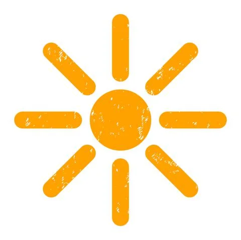 Sunshine Grunge Icon Image Stock Illustration