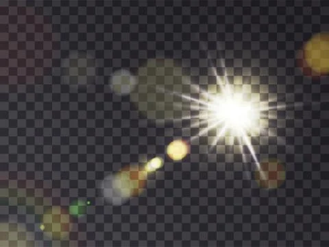 Sunshine with lens flare Stock-Illustration