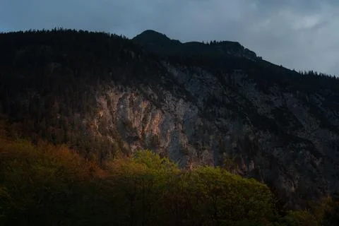 Sunshine in the mountains Stock Photos