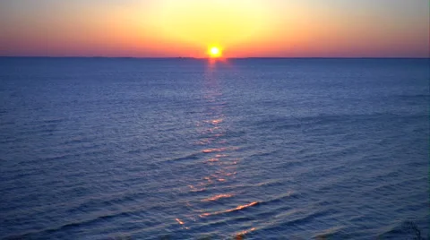 Sunshine over Waves Stock Footage 1064871