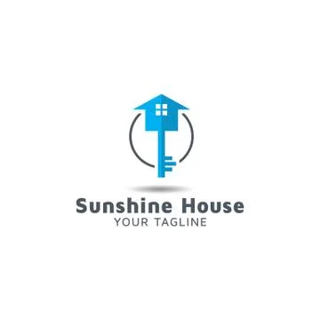 Sunshine real estate vector logo design Stock Illustration