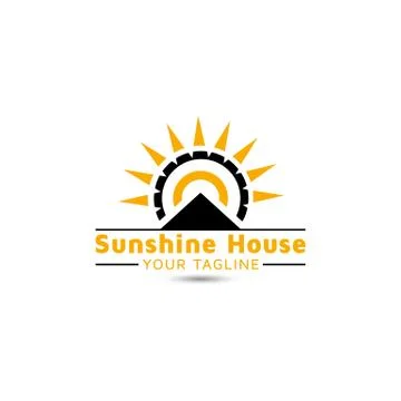 Sunshine real estate vector logo design inspiration Stock Illustration