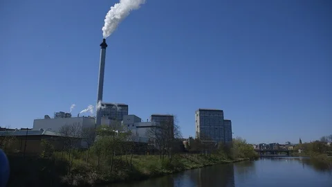 Sunshine on the river Clyde Stock Footage 125268057