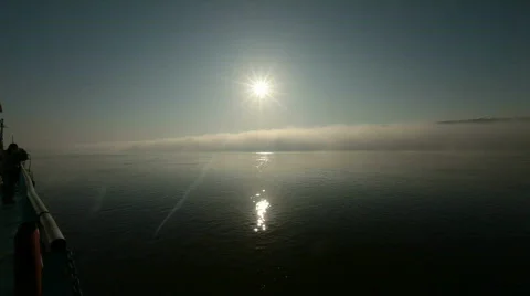 Sunshine River Mist Stock Footage 664682