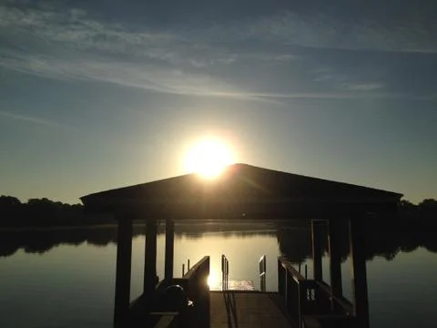 Sunshine on rooftop 写真素材