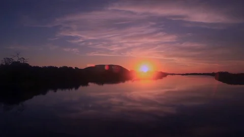 Sunshine Sailing in Paraguay River Video stock 70161407