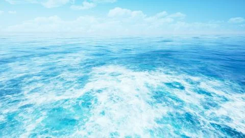 Sunshine sea background by 3D rendering scene Stock-Illustration