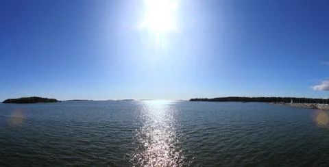 Sunshine on the sea Stock Photos