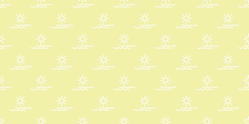 Sunshine seamless repeat pattern vector background Stock Illustration