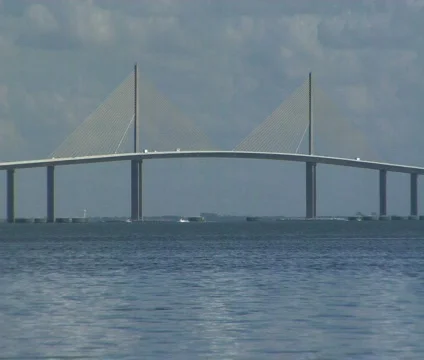 Sunshine Skyway Bridge Stock Footage 286061