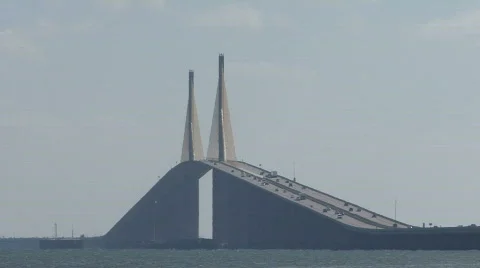 The Sunshine Skyway Bridge Stock-Footage 312874