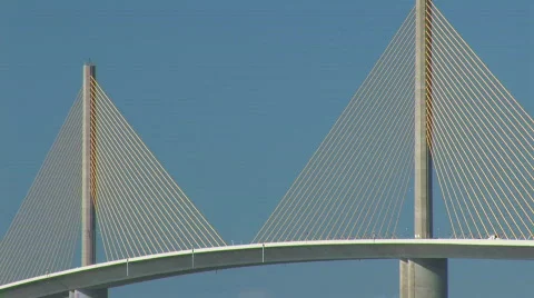 Sunshine Skyway Bridge Stock Footage 344248