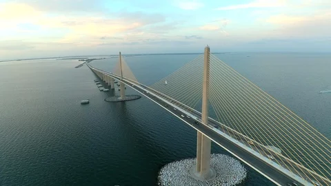 Sunshine Skyway Bridge 動画素材 90876714