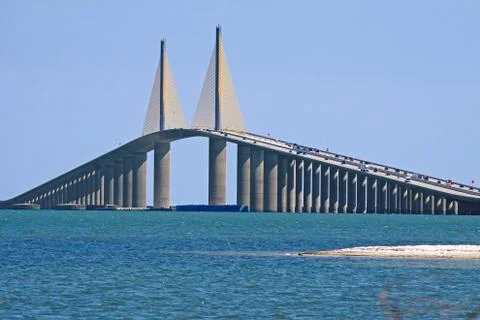 Sunshine skyway bridge Stock Photos