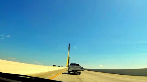 Sunshine Skyway bridge time lapse Stock-Footage 35222532
