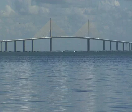 Sunshine Skyway MED Stock Footage 286089