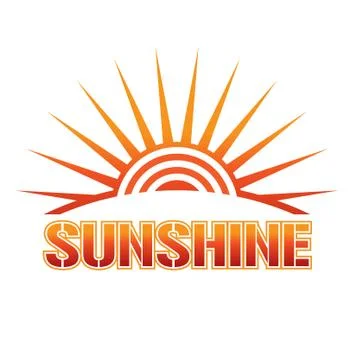 Sunshine solar logo イラスト素材