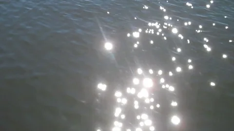 Sunshine Sparkles Reflected on the Water 動画素材 81534577