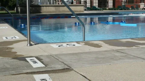  sunshine on a  swimming pool Stock Footage 772691