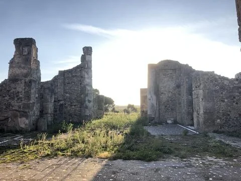 Sunshine through wall 스톡 사진