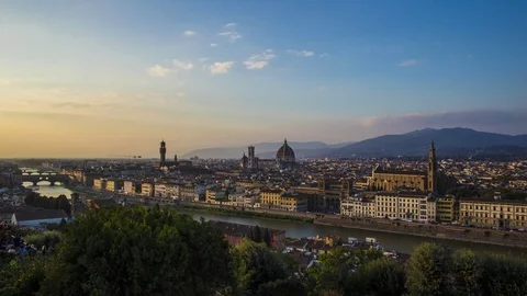 Sunshine Timelapse of Florence Stock Footage 85320966