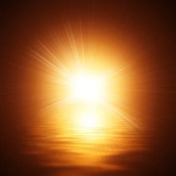 Sunshine On The Water Stock Photos