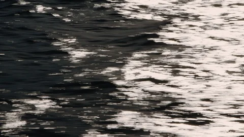 Sunshine on waves of ocean Stock Footage 128699672