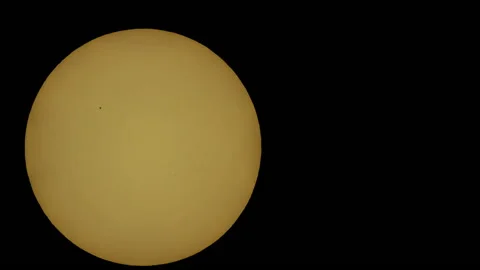 Sunspot 2770 As Seen Through A Solar Filter - Time Lapse Stock Footage 138050824