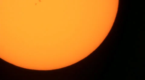 Sunspot AR1967 shot with solar filter Video stock 34753710
