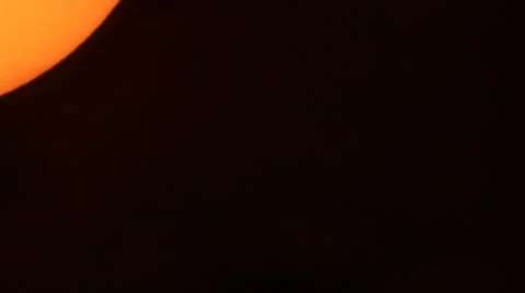 Sunspot AR1967 shot with solar filter Stock Footage 34754086