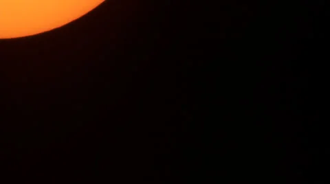 Sunspot AR1967 shot with solar filter Stock Footage 34755837