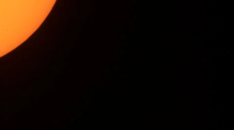 Sunspot AR1967 shot with solar filter Stock Footage 34758010