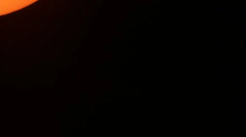 Sunspot AR1967 shot with solar filter Stock Footage 34758607