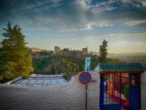 Sunst in St. Nicolas viewpoint Foto stock