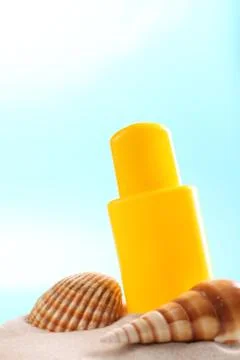 Suntan lotion Stock Photos