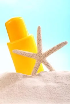 Suntan lotion Stock Photos