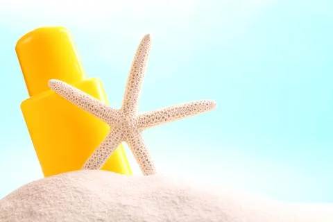 Suntan lotion Stock Photos