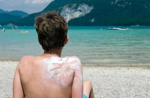 Suntan in the summer Stock Photos