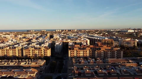 The sunuset in Alboraya, Valencia Stock Footage 148282878