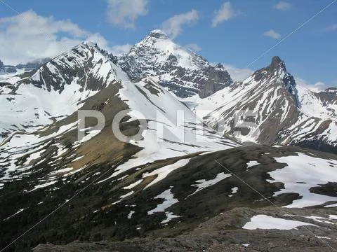 Sunwapta scenery Stock Photos