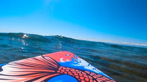 SUP board at sea 動画素材 282361307