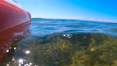 SUP board on the waves Stock-Footage 282361683
