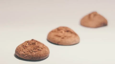 Сup of coffee and oatmeal cookies Stock Footage 59665054