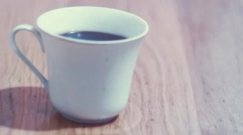 Сup of coffee and oatmeal cookies Stock Footage 59665072