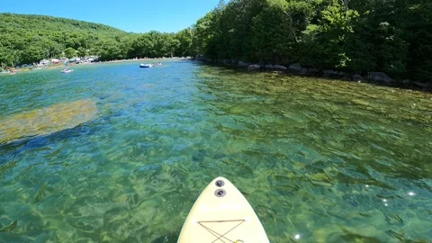 SUP on the Lake 库存影片 243240604