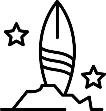 Sup Line Icon Design Stock Illustration
