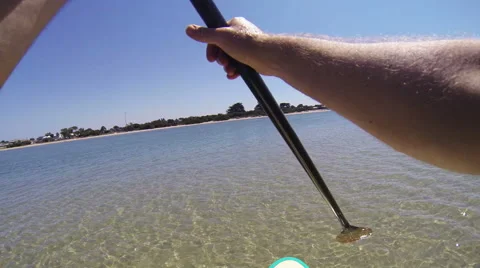 SUP stand up paddle boarding HD Video stock 41820862