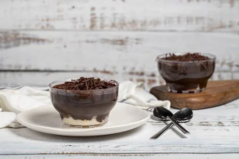 Supangle. Delicious supangle dessert on white background Stock Photos