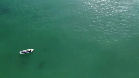 Supboard in the sea Stock Footage 217374384