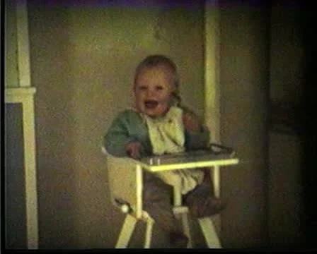 Super 8 1970s toddler Vídeo Stock 10878050